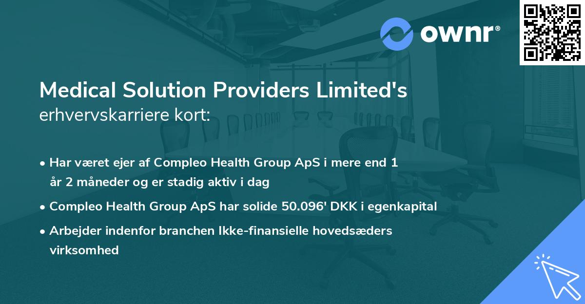 Medical Solution Providers Limited's erhvervskarriere kort