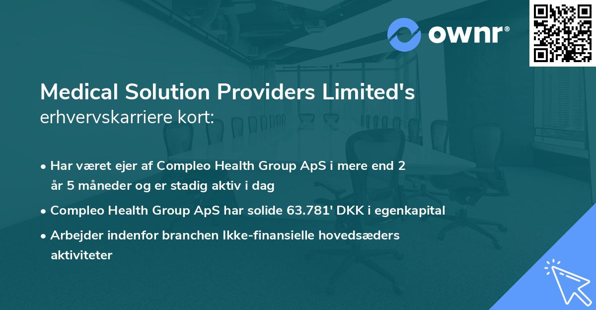 Medical Solution Providers Limited's erhvervskarriere kort