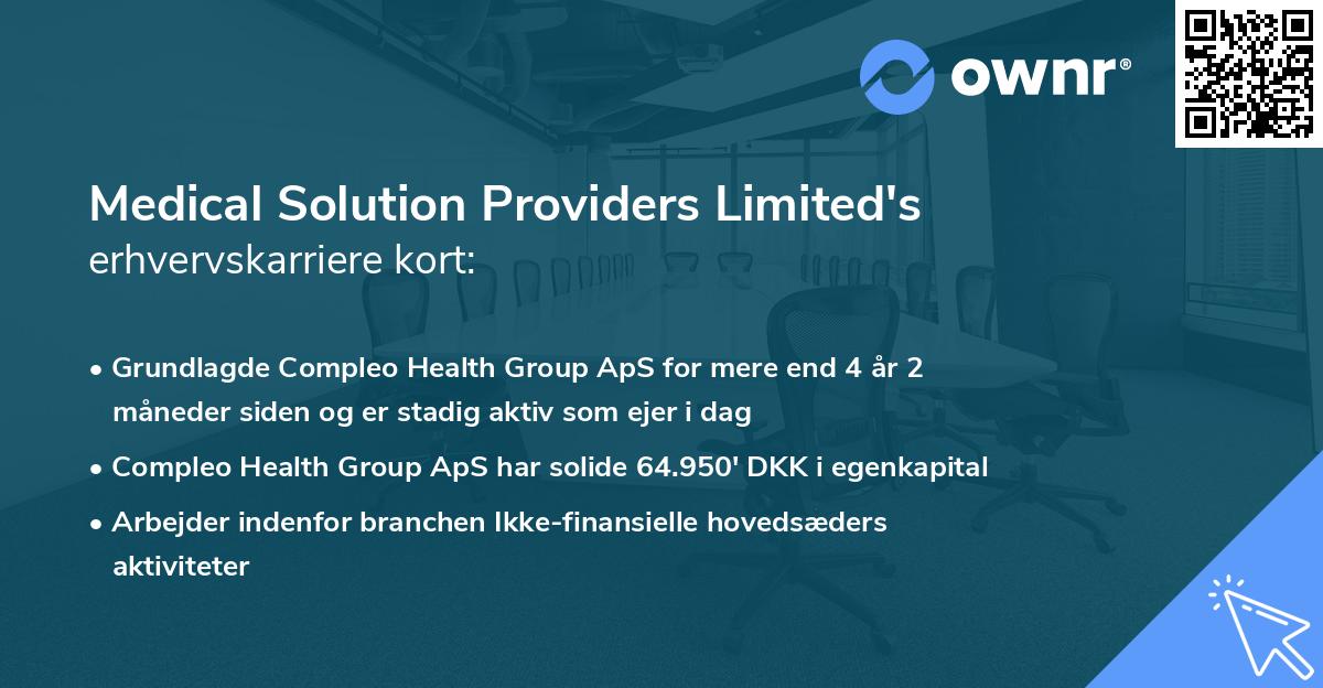 Medical Solution Providers Limited's erhvervskarriere kort