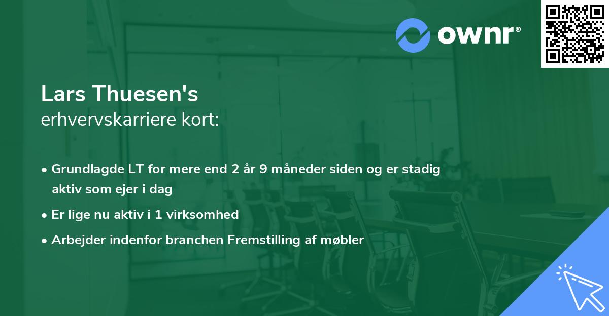 Lars Thuesen's erhvervskarriere kort