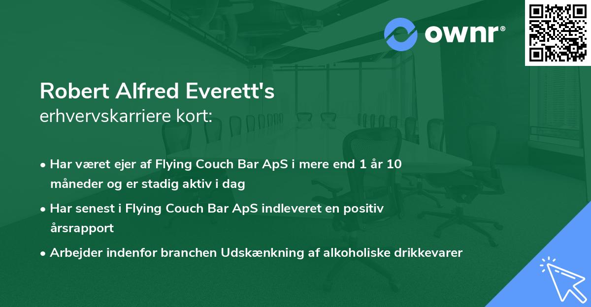 Robert Alfred Everett's erhvervskarriere kort