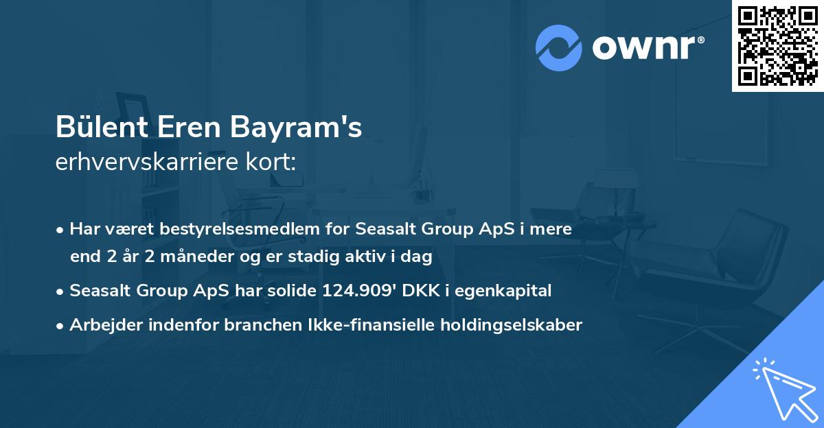 Bülent Eren Bayram's erhvervskarriere kort