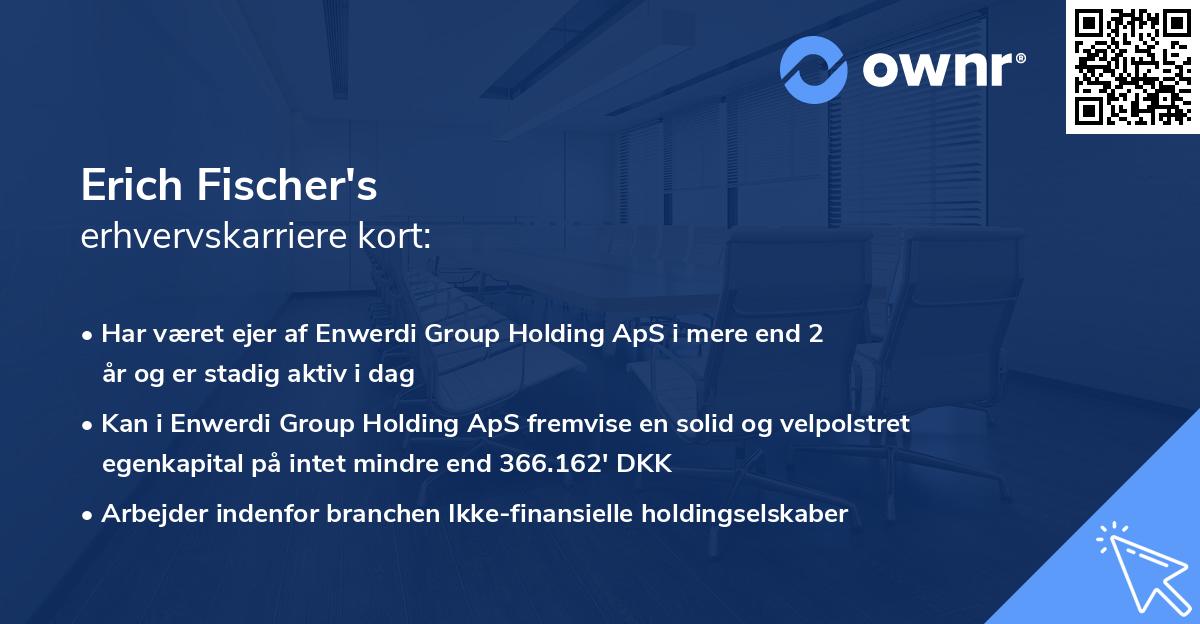 Erich Fischer's erhvervskarriere kort