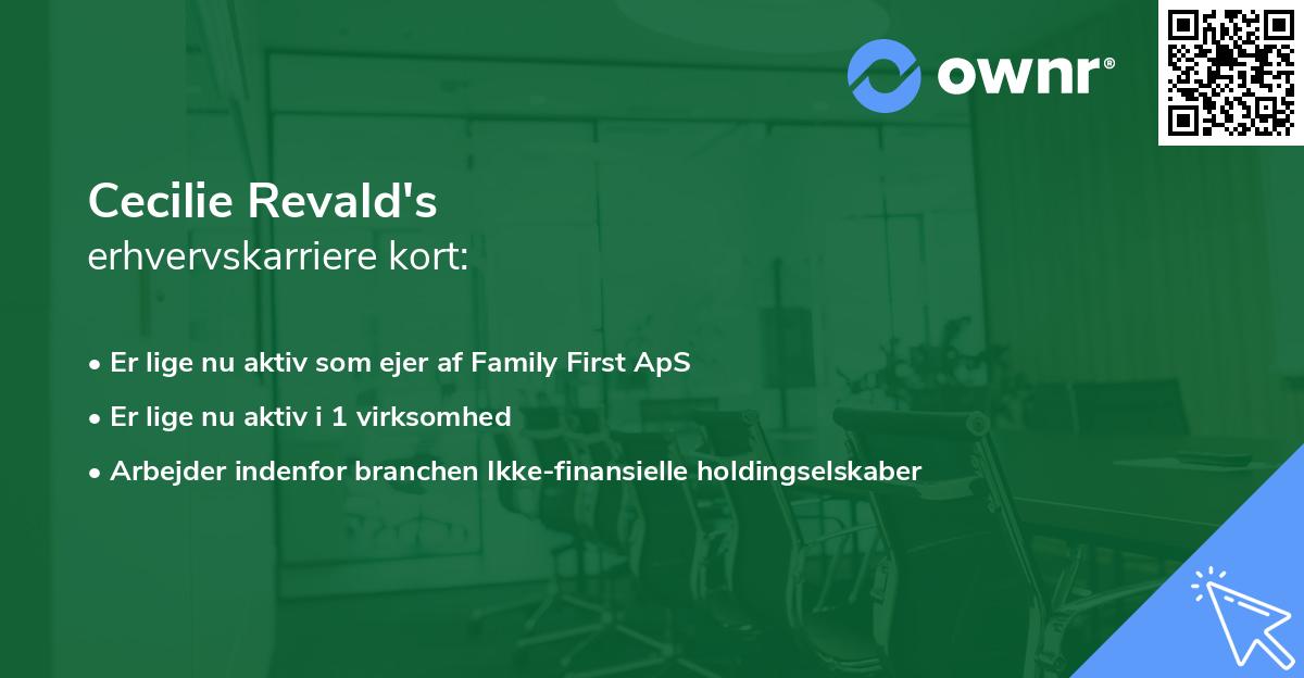 Cecilie Revald's erhvervskarriere kort