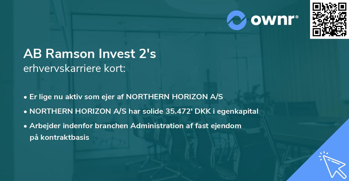AB Ramson Invest 2's erhvervskarriere kort