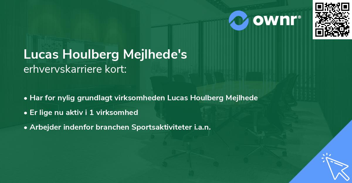 Lucas Houlberg Mejlhede's erhvervskarriere kort