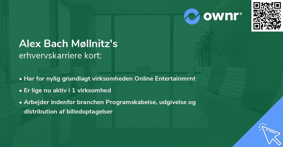 Alex Bach Møllnitz's erhvervskarriere kort