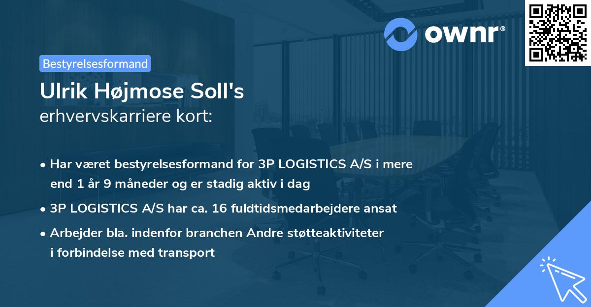 Ulrik Højmose Soll's erhvervskarriere kort