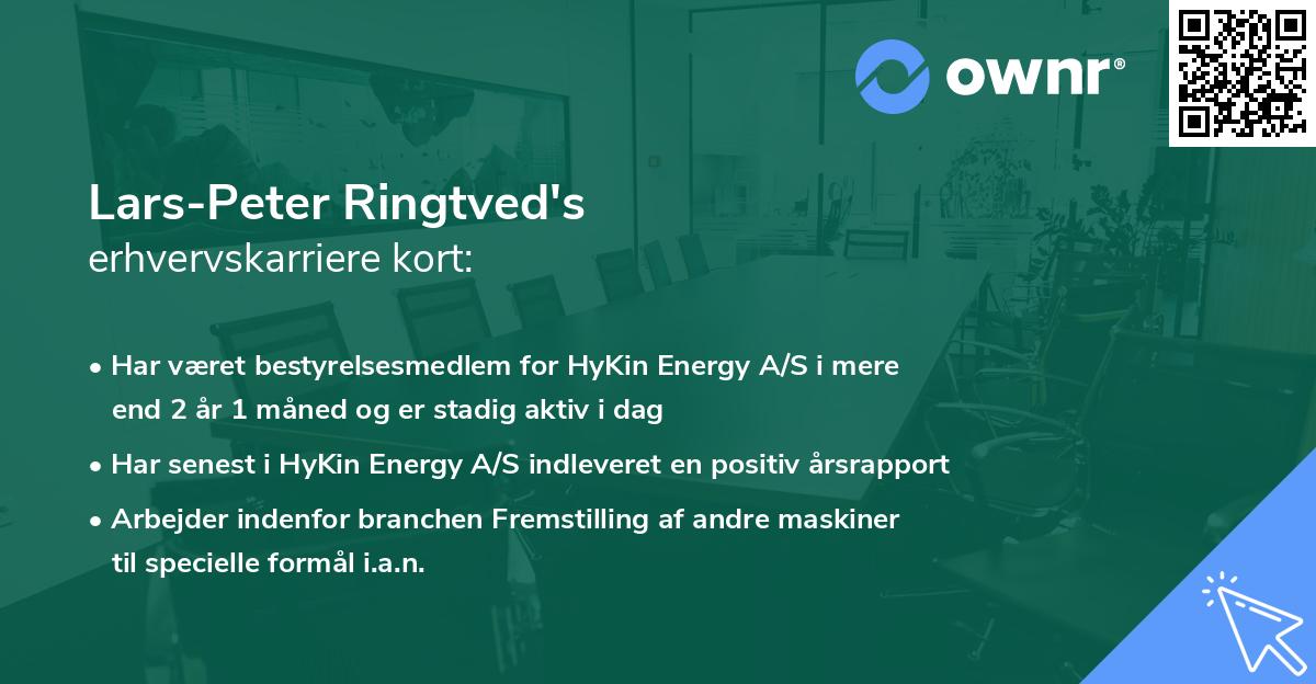 Lars-Peter Ringtved's erhvervskarriere kort