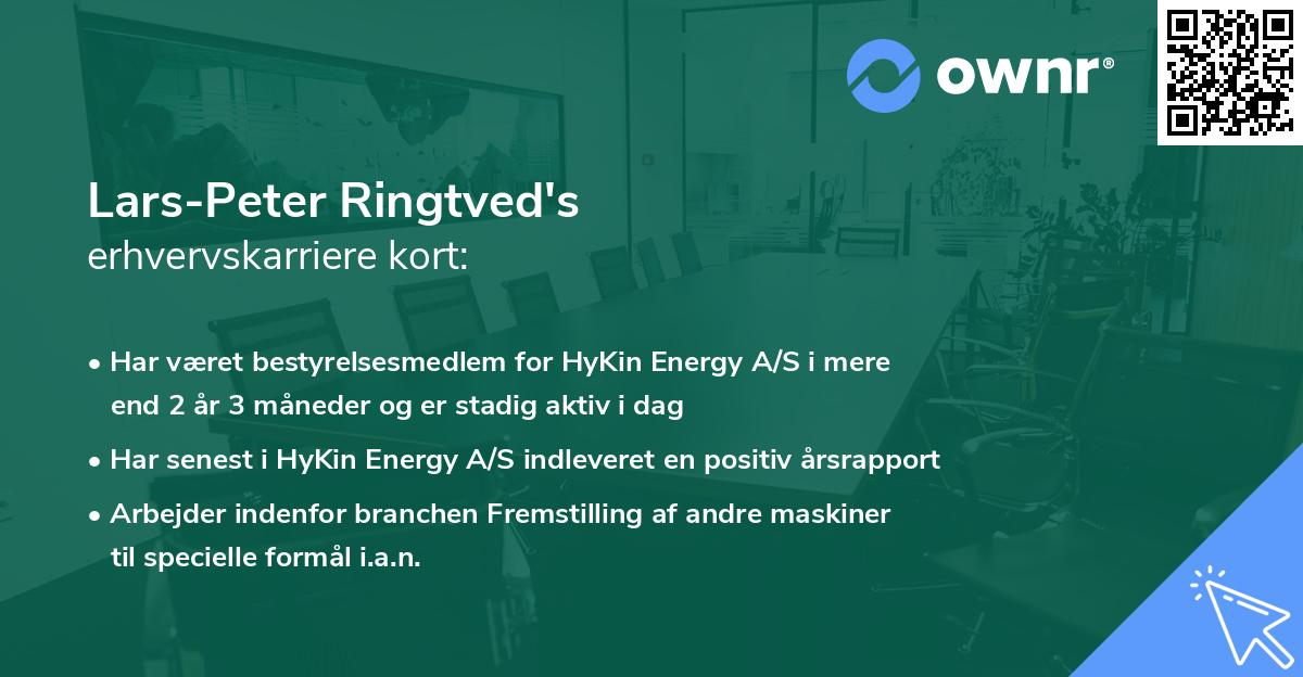 Lars-Peter Ringtved's erhvervskarriere kort