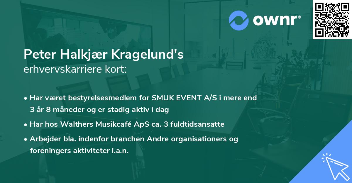 Peter Halkjær Kragelund's erhvervskarriere kort