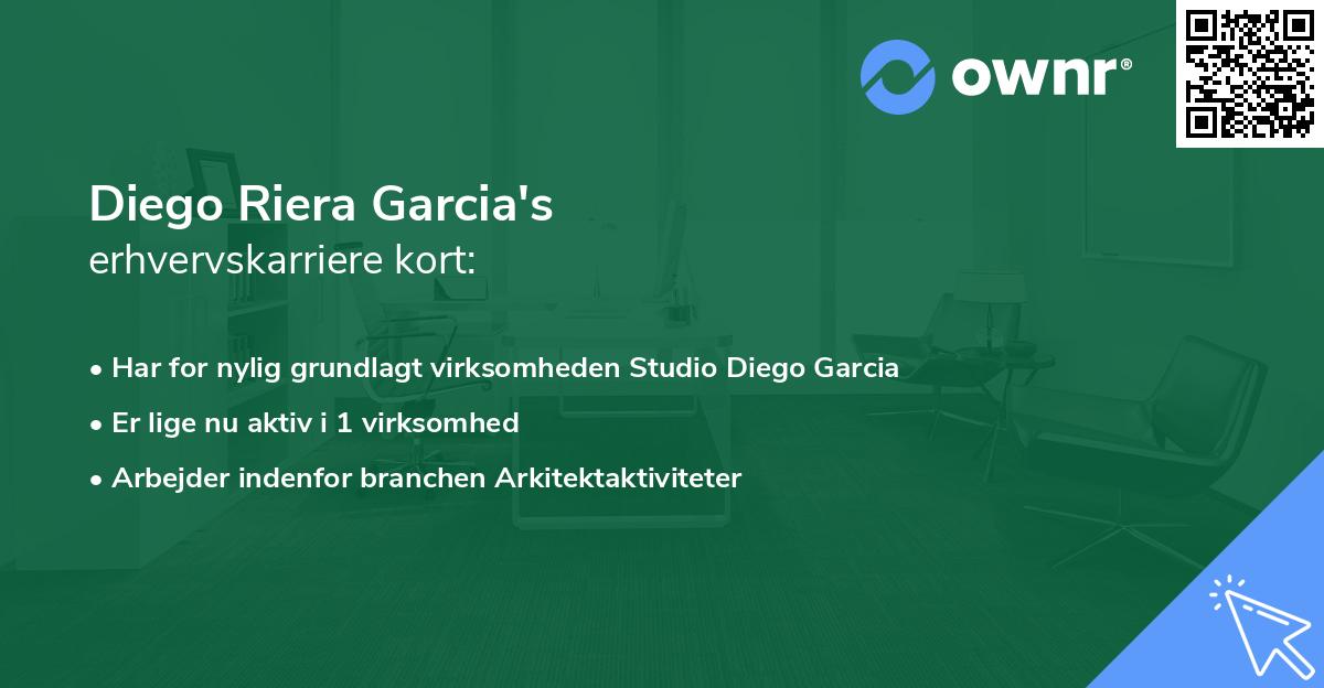 Diego Riera Garcia's erhvervskarriere kort