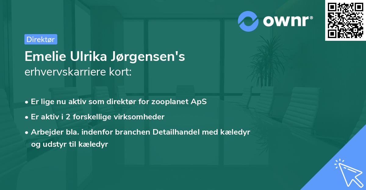 Emelie Ulrika Jørgensen's erhvervskarriere kort