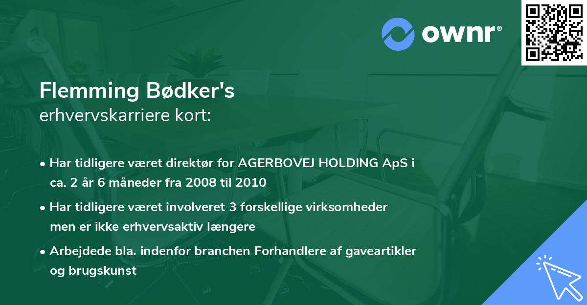 Flemming Bødker's erhvervskarriere kort
