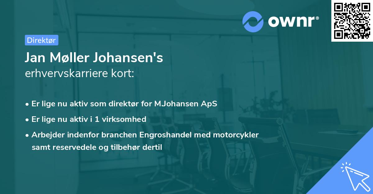 Jan Møller Johansen's erhvervskarriere kort