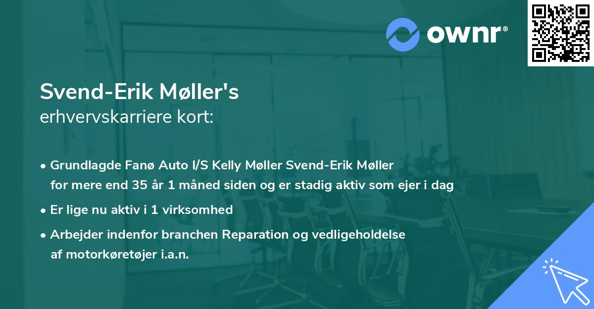 Svend-Erik Møller's erhvervskarriere kort