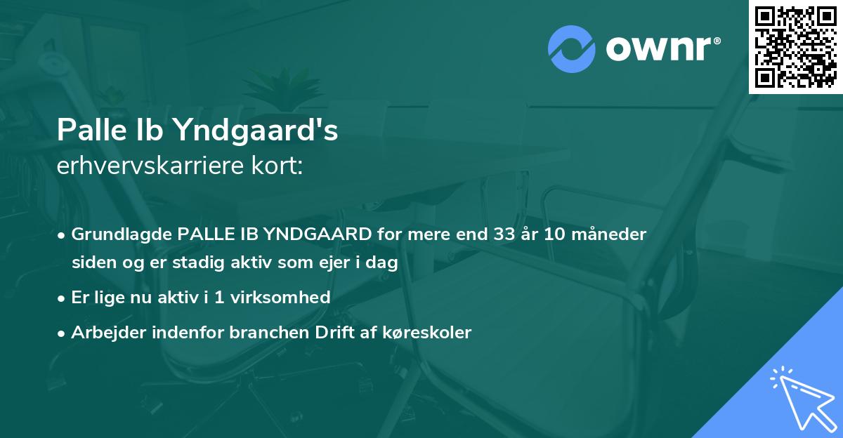 Palle Ib Yndgaard's erhvervskarriere kort