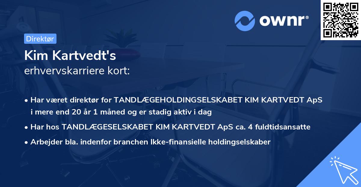 Kim Kartvedt's erhvervskarriere kort