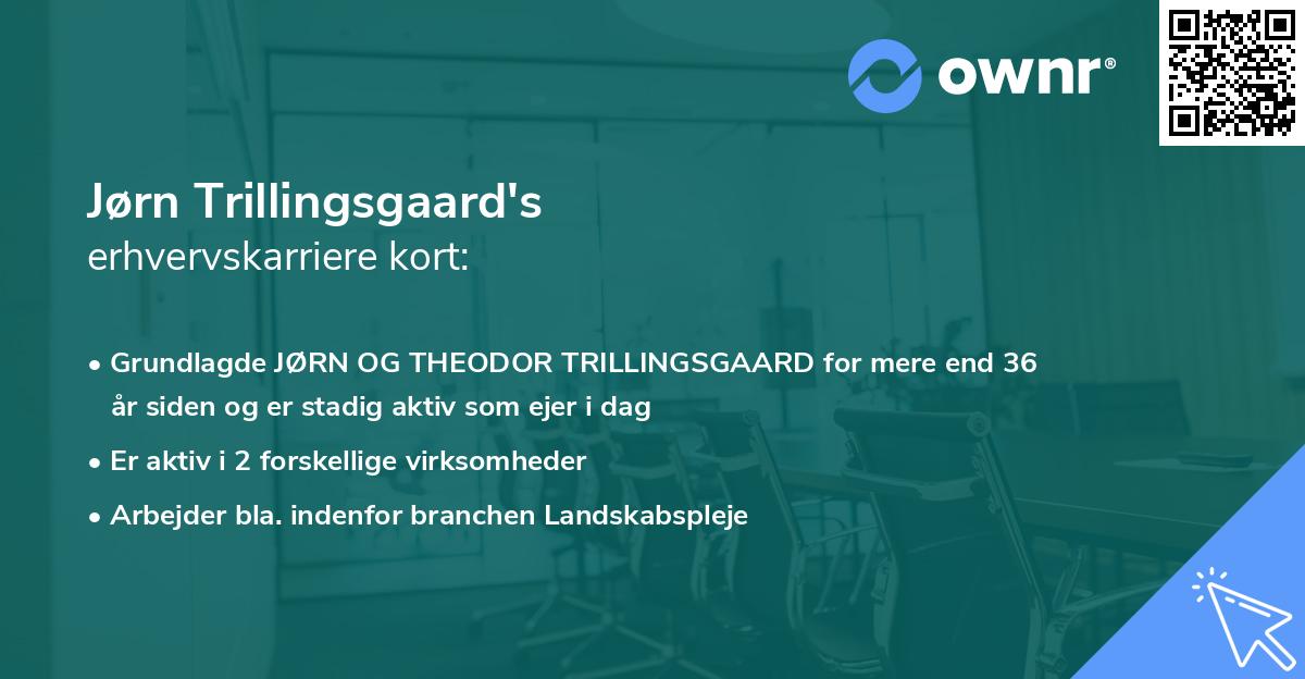 Jørn Trillingsgaard's erhvervskarriere kort