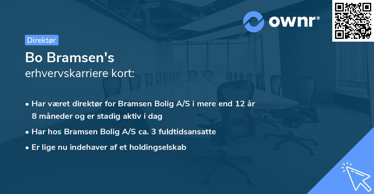 Bo Bramsen's erhvervskarriere kort