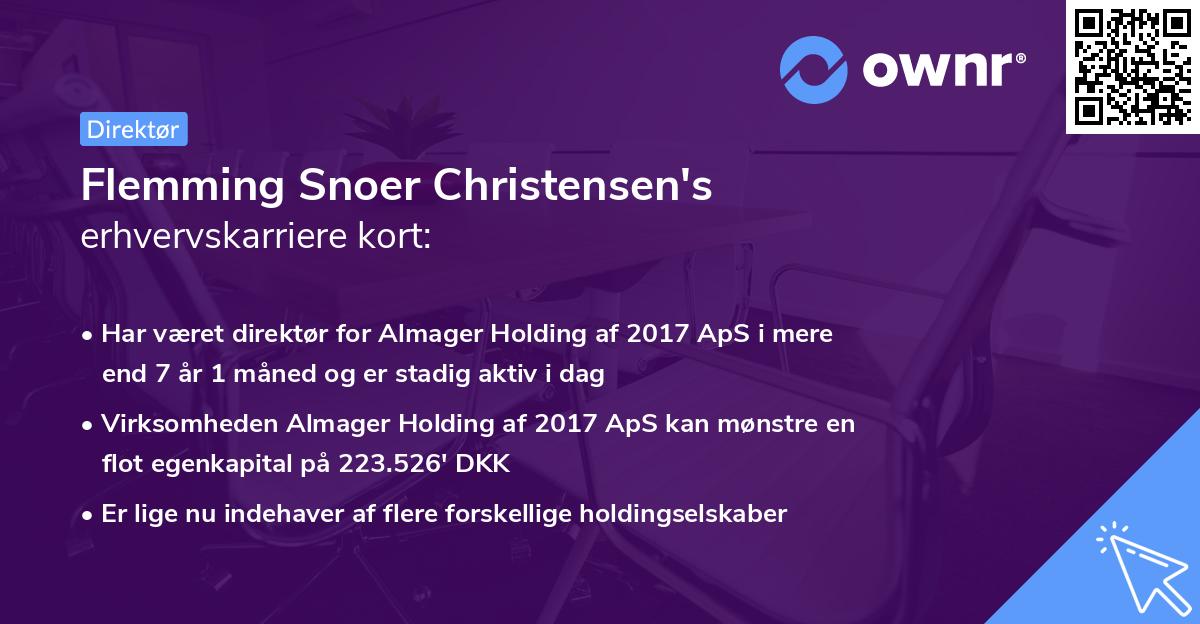 Flemming Snoer Christensen's erhvervskarriere kort