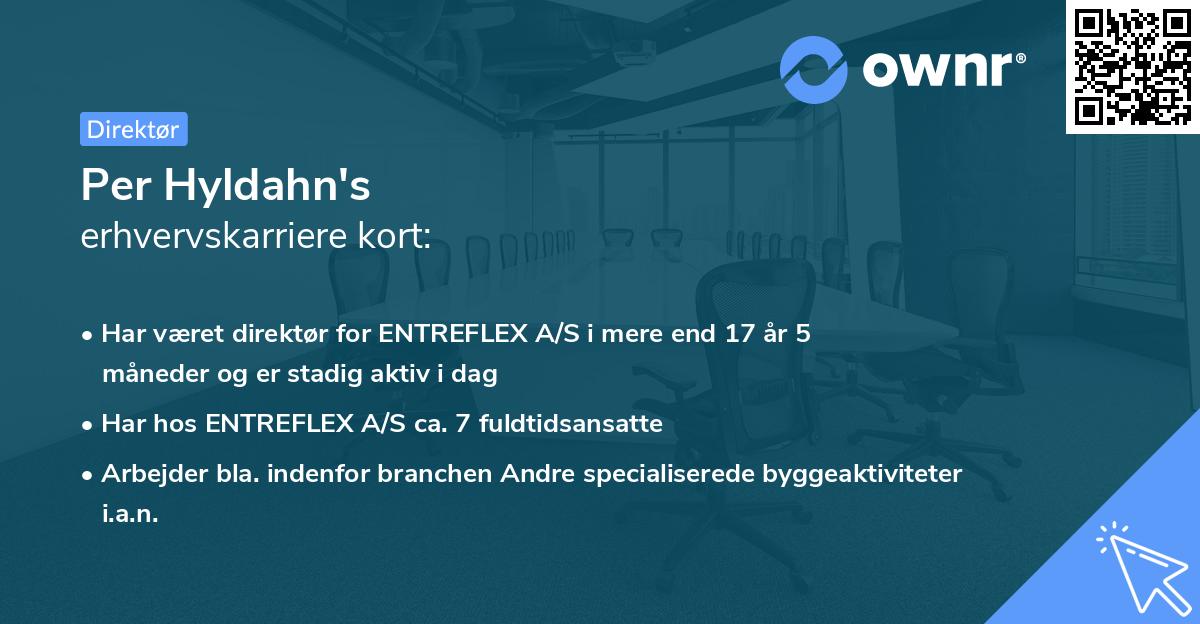 Per Hyldahn's erhvervskarriere kort