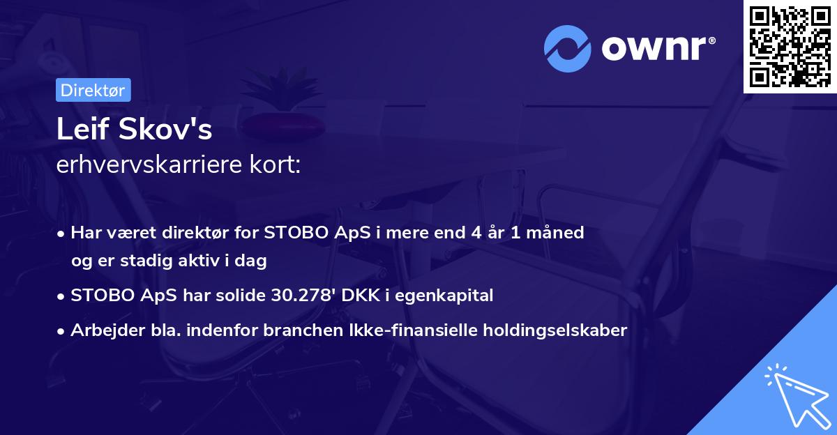 Leif Skov's erhvervskarriere kort