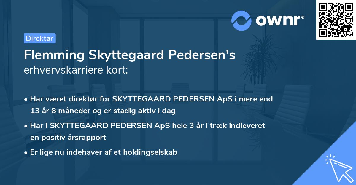 Flemming Skyttegaard Pedersen's erhvervskarriere kort