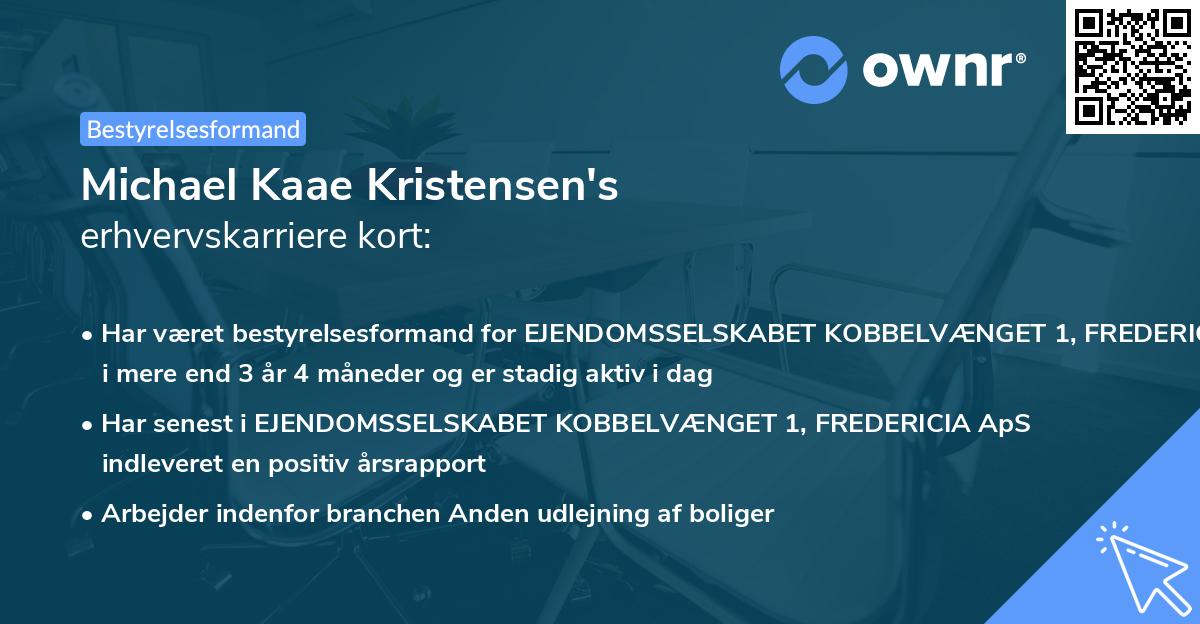 Michael Kaae Kristensen's erhvervskarriere kort