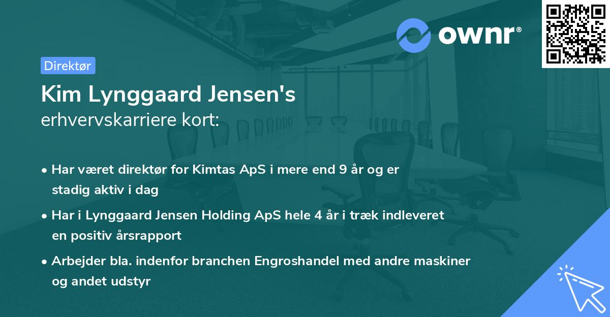 Kim Lynggaard Jensen's erhvervskarriere kort
