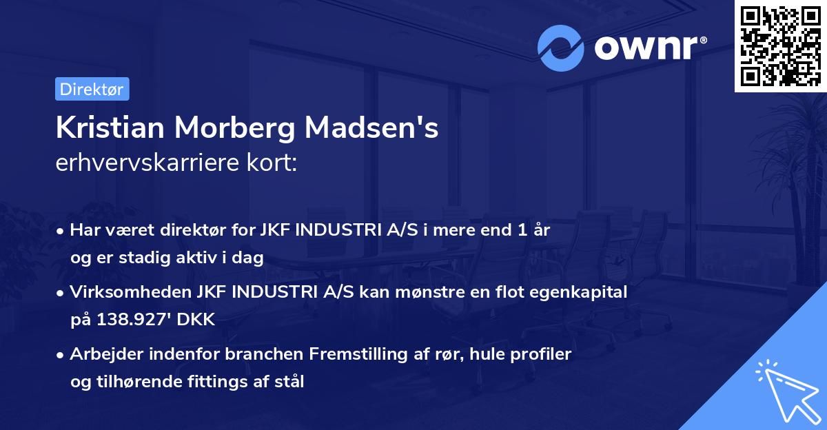 Kristian Morberg Madsen's erhvervskarriere kort