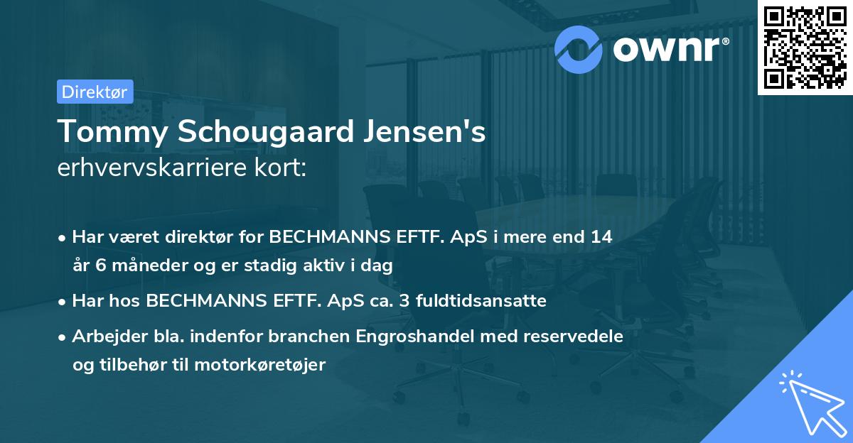 Tommy Schougaard Jensen's erhvervskarriere kort