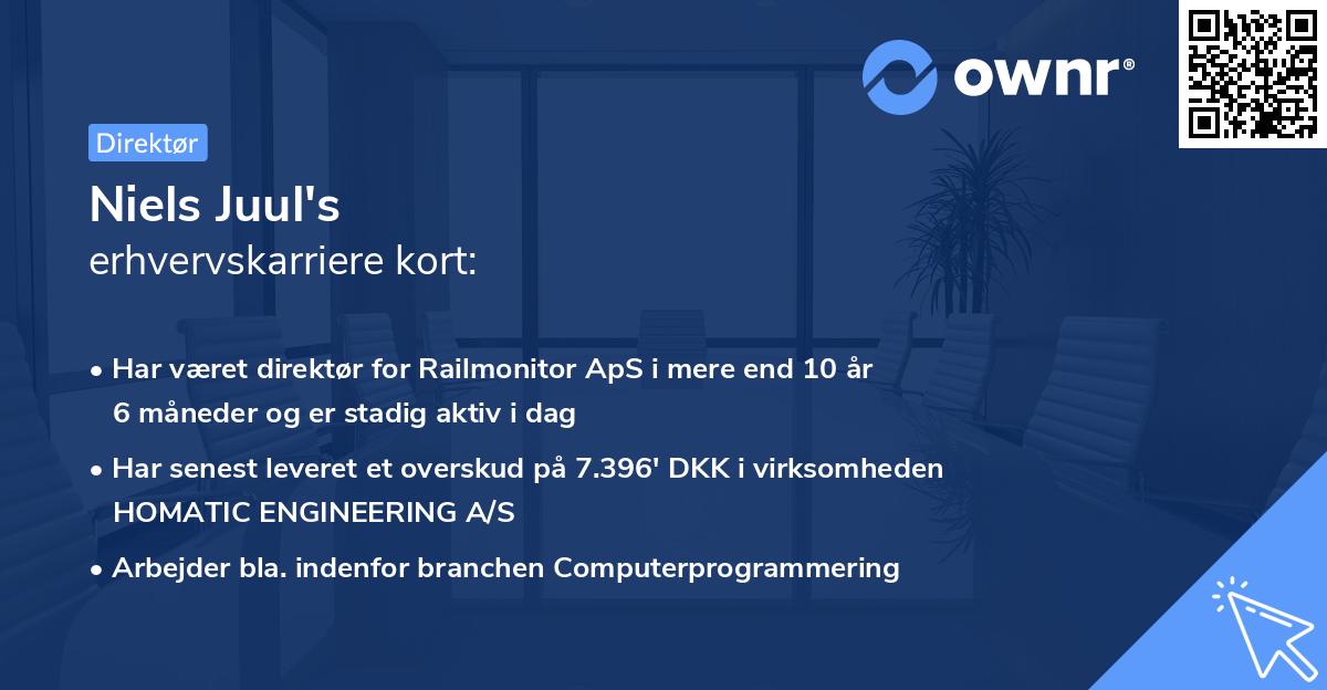 Niels Juul's erhvervskarriere kort
