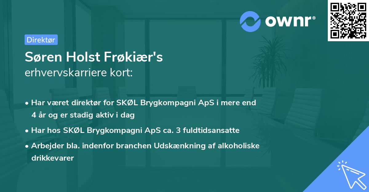 Søren Holst Frøkiær's erhvervskarriere kort