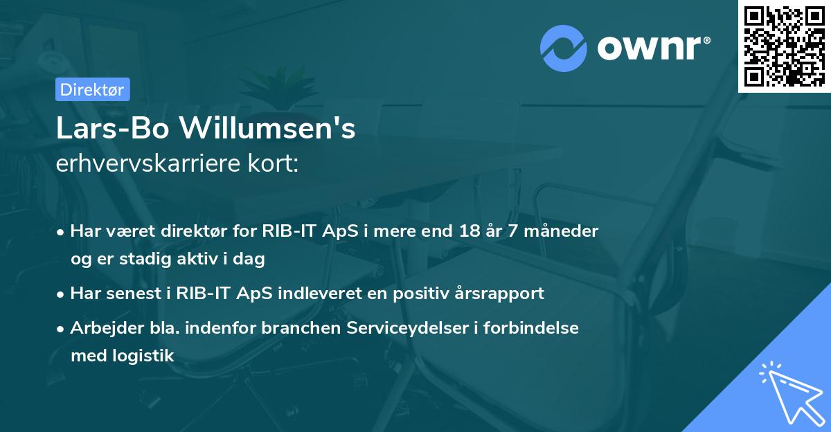 Lars-Bo Willumsen's erhvervskarriere kort
