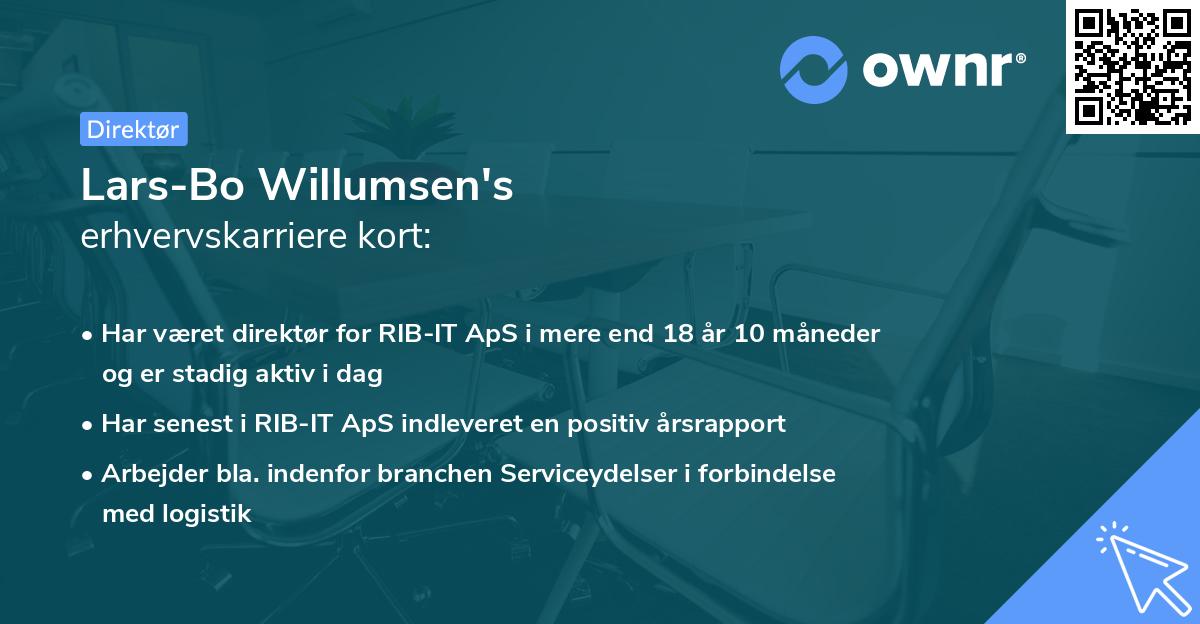 Lars-Bo Willumsen's erhvervskarriere kort