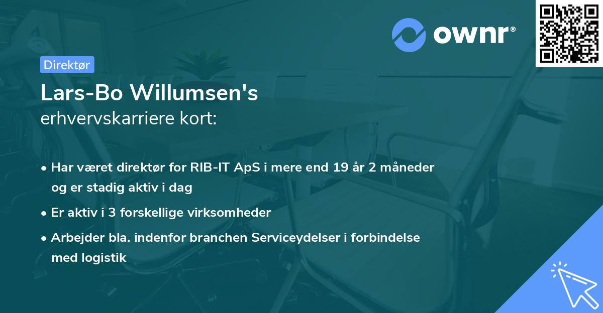 Lars-Bo Willumsen's erhvervskarriere kort