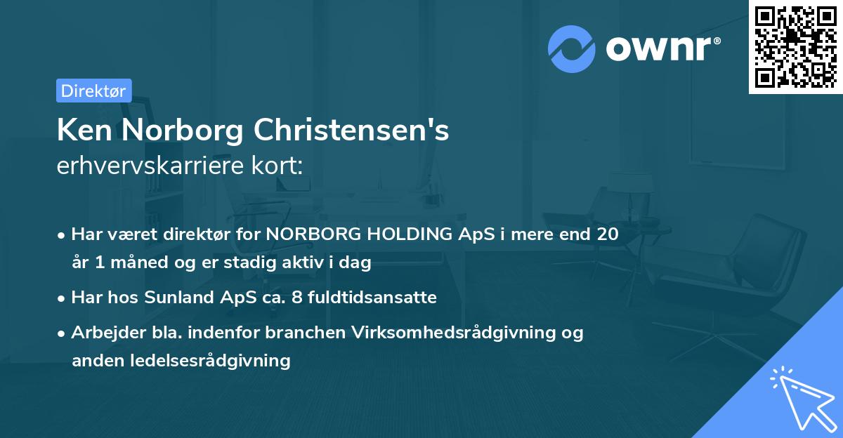 Ken Norborg Christensen's erhvervskarriere kort
