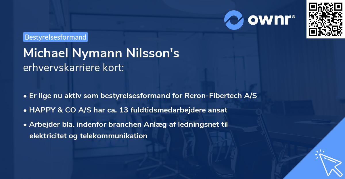 Michael Nymann Nilsson's erhvervskarriere kort