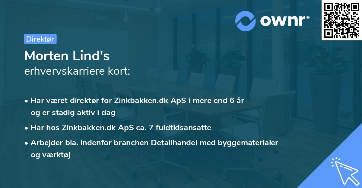 Morten Lind's erhvervskarriere kort