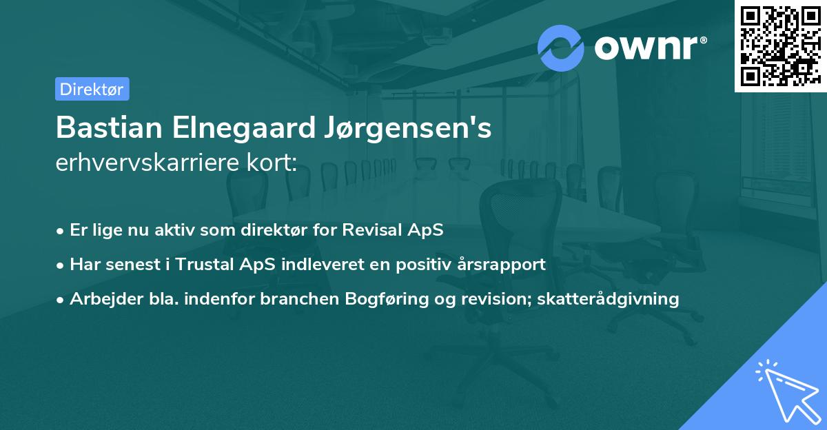 Bastian Elnegaard Jørgensen's erhvervskarriere kort