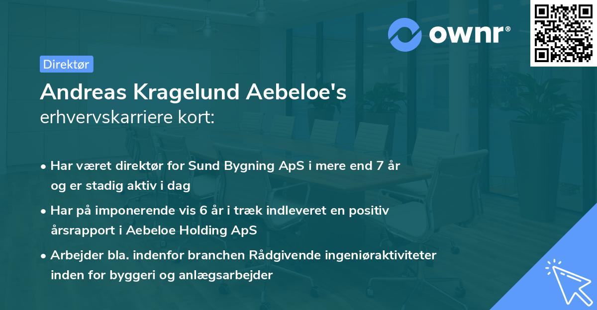 Andreas Kragelund Aebeloe's erhvervskarriere kort