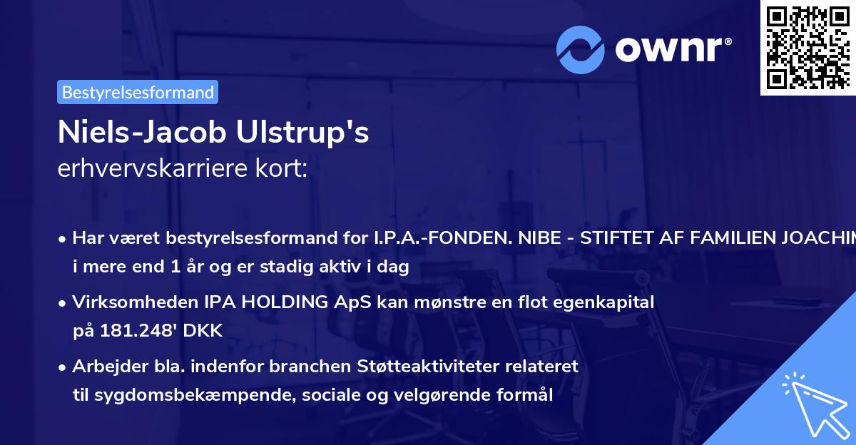 Niels-Jacob Ulstrup's erhvervskarriere kort