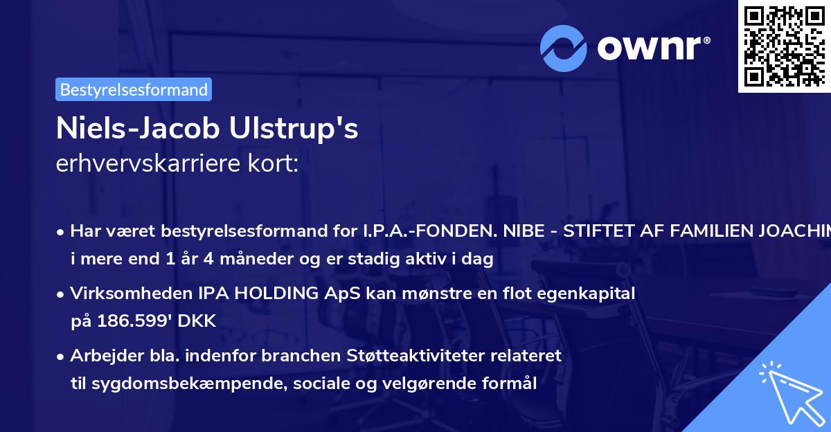 Niels-Jacob Ulstrup's erhvervskarriere kort