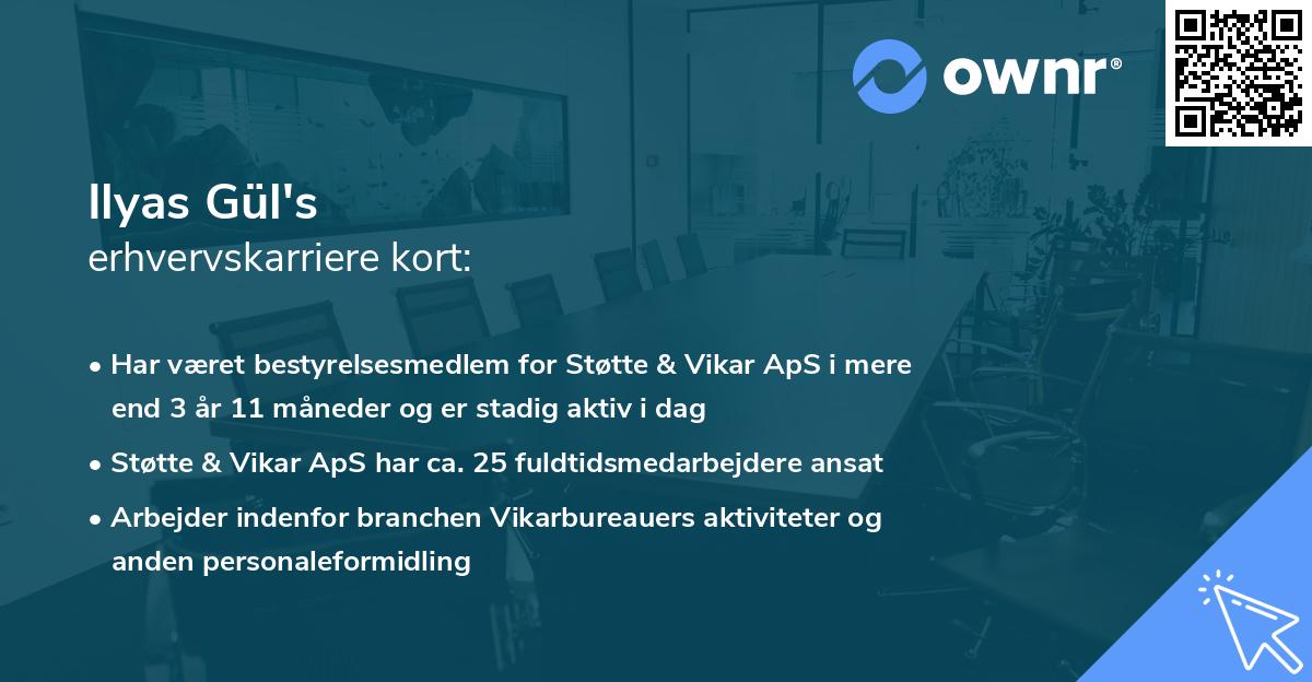 Ilyas Gül's erhvervskarriere kort