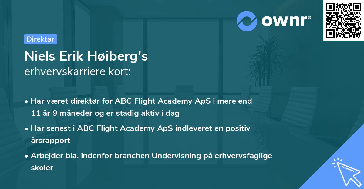 Niels Erik Høiberg's erhvervskarriere kort