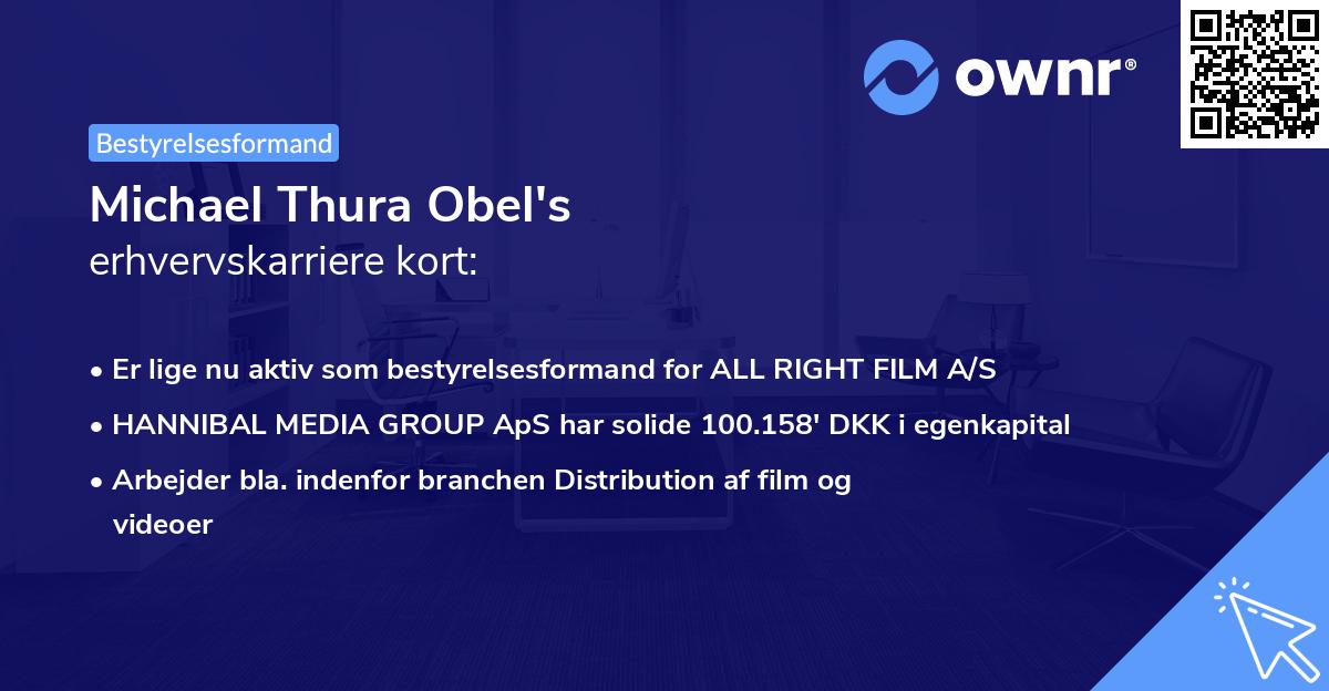 Michael Thura Obel's erhvervskarriere kort