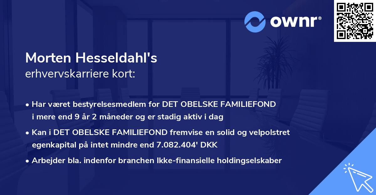 Morten Hesseldahl's erhvervskarriere kort