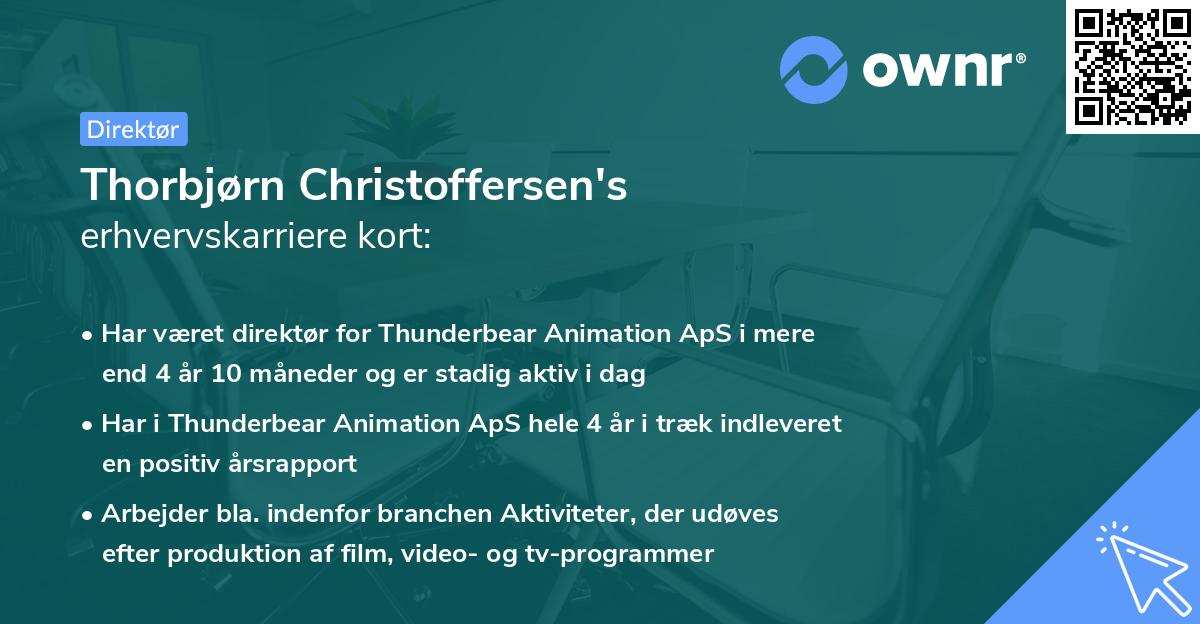 Thorbjørn Christoffersen's erhvervskarriere kort