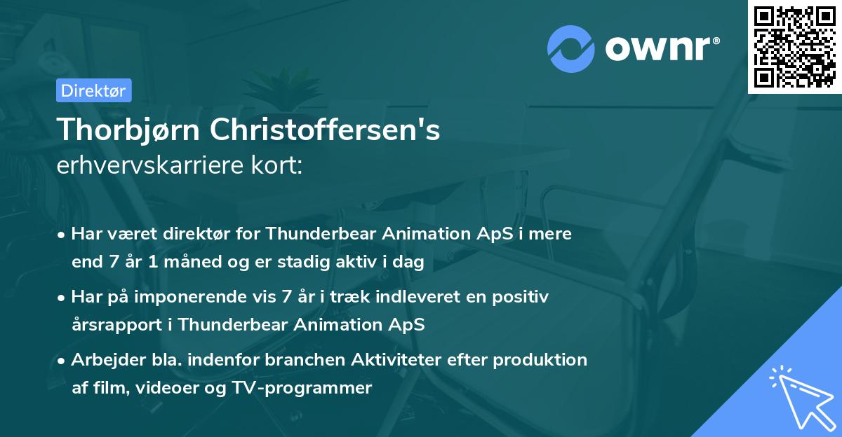Thorbjørn Christoffersen's erhvervskarriere kort